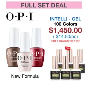 OPI Gel Colors Intelli-Gel 0.5oz - New Formula - Full set 100 Colors