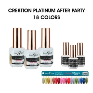Cre8tion Platinum After Party Gel 0.5oz - Full Set 18 colors