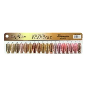 Alternative view of Cre8tion Rose Gold Gel 0.5oz - Full Set 18 colors