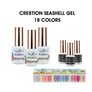 Cre8tion SeaShell Gel 0.5oz - Full Set 18 colors