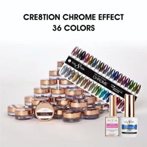 Cre8tion Chrome Nail Art Effect 1g - Full set 36 Colors (#01 - #36)
