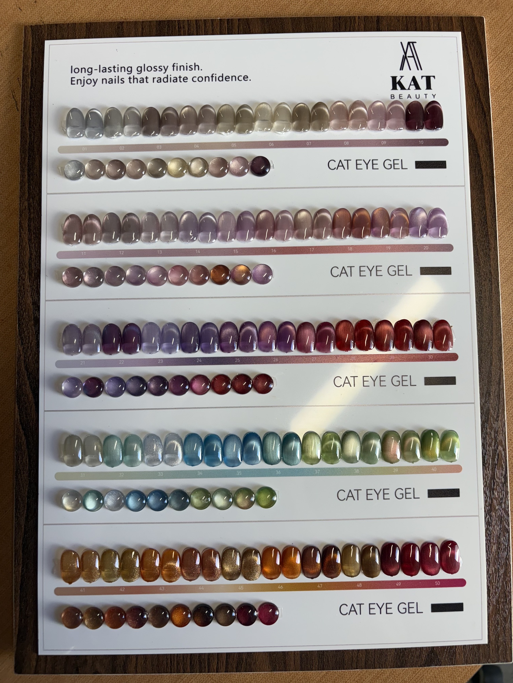 KAT Moonlight Cat Eye Gel, Set 50 Colors (01 - 50) - Image 2