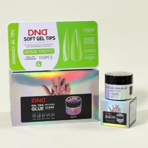 DND Gel Tips Glue 2.12oz, CLEAR (HEMA & TPO Free)