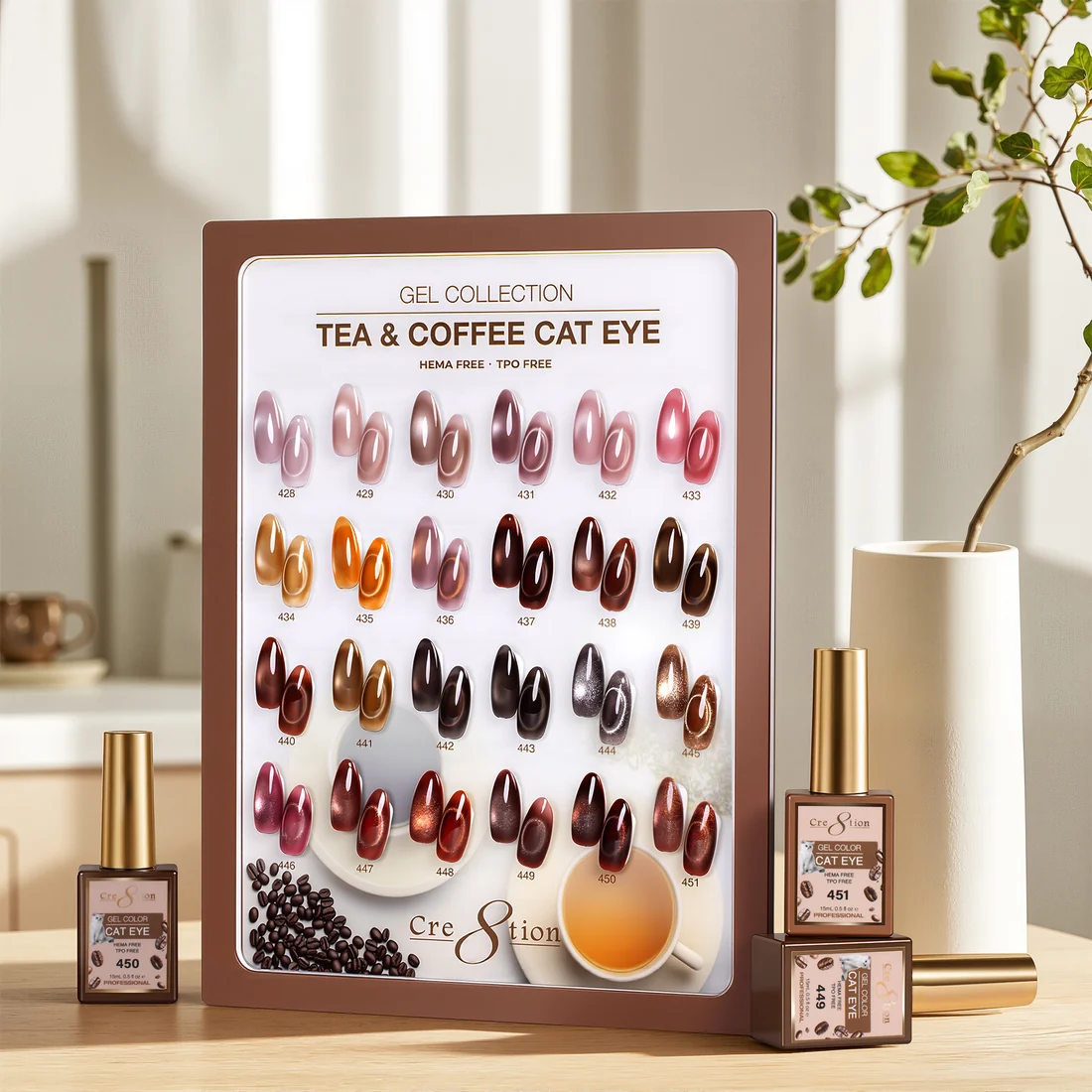 Cre8tion Cat Eye Tea & Coffee Kit - 24 Colors - Image 2