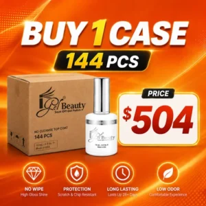 Igel Beauty No Cleanse Top Coat 0.5oz - Buy 1 Case 144pcs