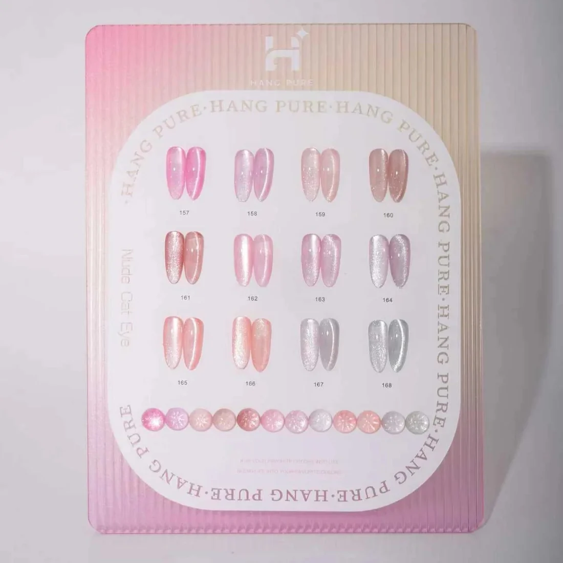 Hang Pure Nude Cat Eye Gel - 12 Colors w/ 1 Counter Display Hang - Image 2