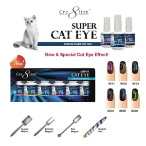 Alternative view of Cre8tion - Super Cat Eye Soak Off Gel Full Set - 06 Colors Collection - $9.00/each- included 1 C8 Top Coat and 1 Magnet
