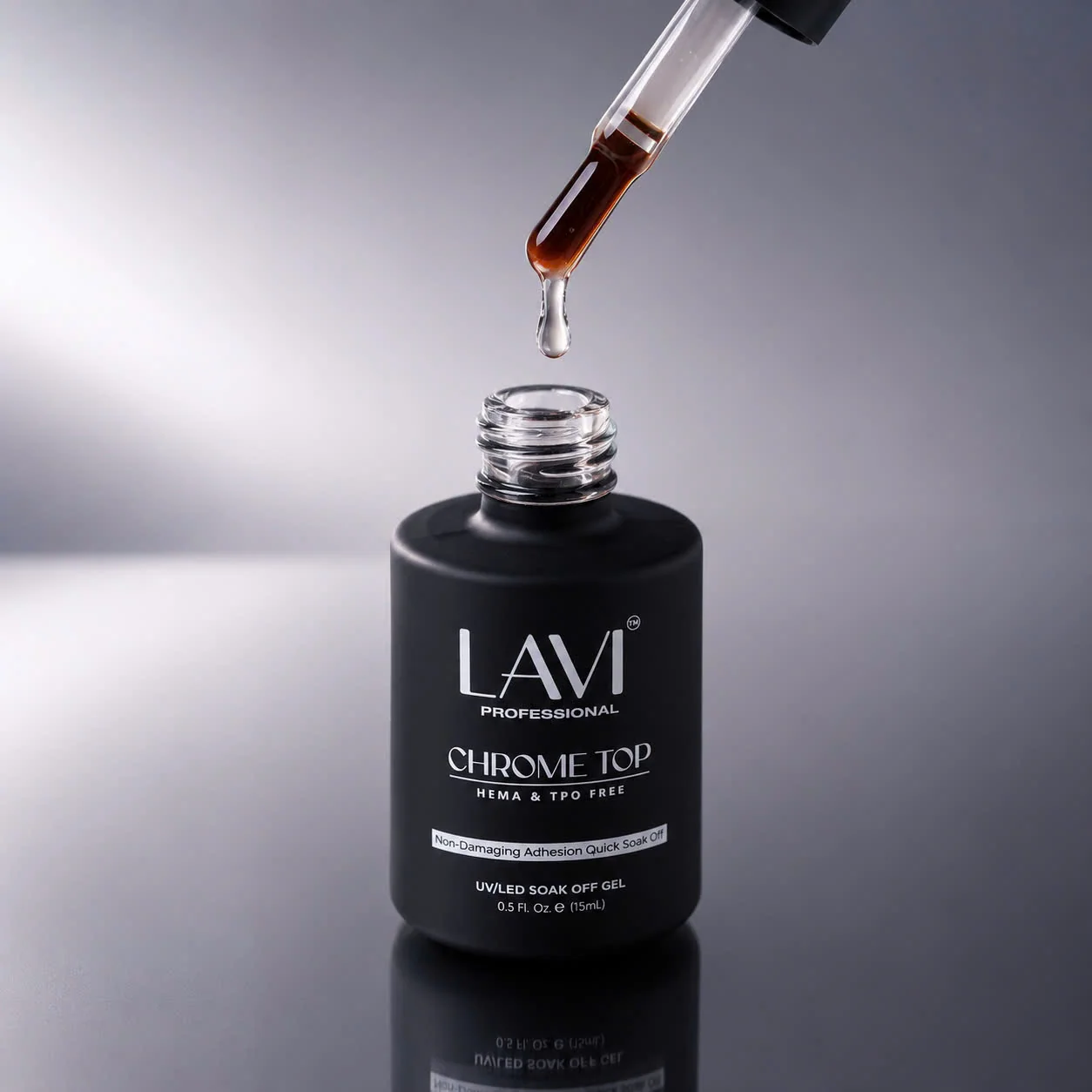 LAVI Chrome Top Coat, 0.5oz (HEMA & TPO Free)