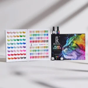 Alternative view of Royal Glass Cat Eye Collection 48 Colors w/ 1 Color Book