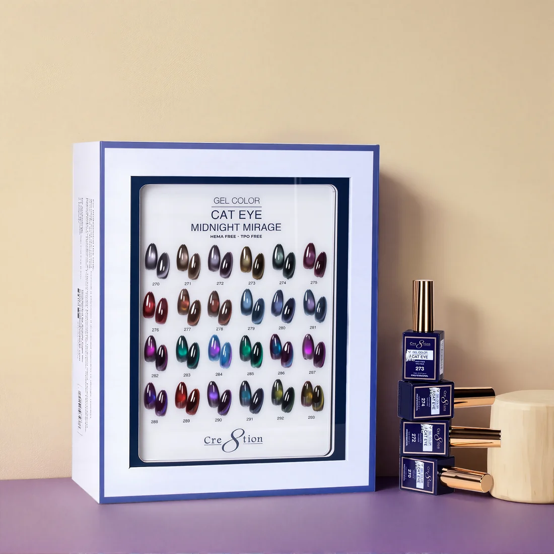 Cre8tion Cat Eye Midnight Mirage Kit - 24 Colors