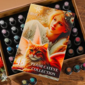 Alternative view of Royal Flash Cat Eye Collection 48 Colors w/ 1 Color Book