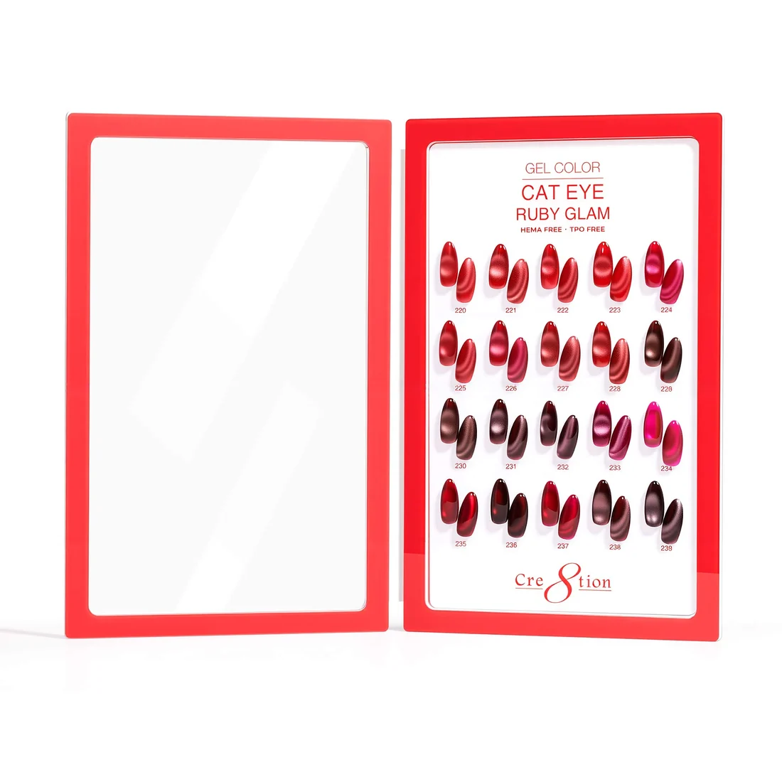 Cre8tion Cat Eye Gel Ruby Glam Kit - 20 Colors - Image 2