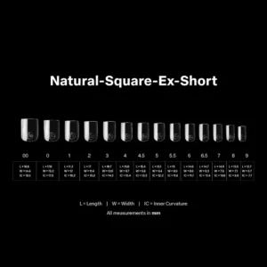 Apres Gel-X Tips 2.0 - NATURAL Square 600pcs