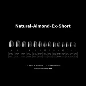 Apres Gel-X Tips 2.0 - NATURAL Almond 600pcs