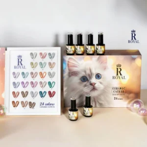 Royal Ceramic Cat Eye Collection 24 Colors w/ 1 Color Book