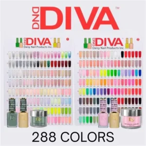 DND Diva Trio Collection (288 Colors) Free 2 Sample Tip Set & 4 Color Book + 6 Cordless lamp