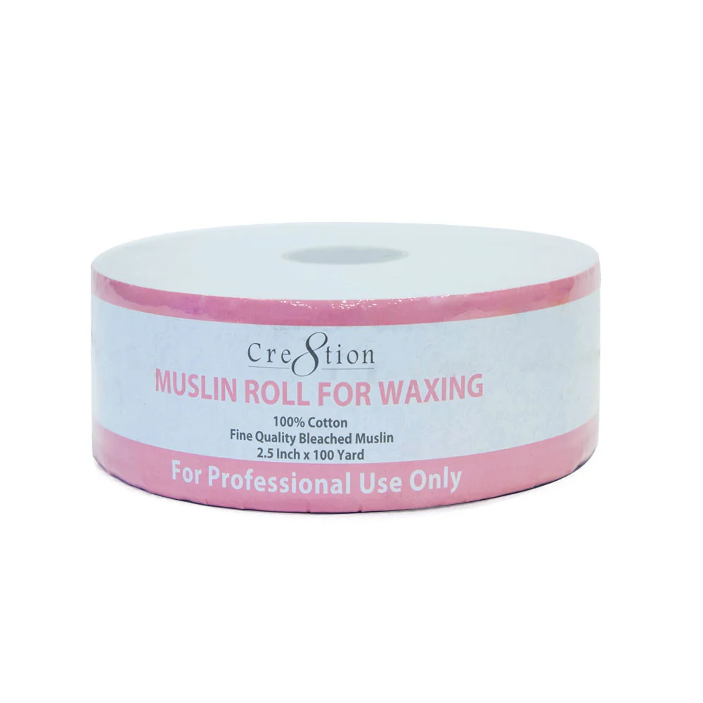 Cre8tion Muslin Waxing Roll, 100 yards x 2.5 (Pk: 12 rolls/case)