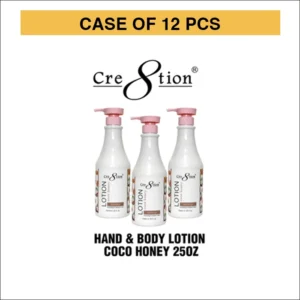 Cre8tion Hand & Body Lotion 750ml (25oz) - COCONUT HONEY, CASE (PK: 12 pcs/case)