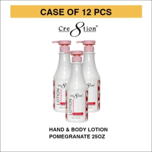 Cre8tion Hand & Body Lotion 750ml (25oz) - POMEGRANATE, CASE (PK: 12 pcs/case)