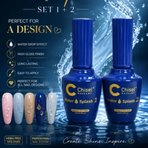 Chisel Water Drop Art Gel 0.5oz - 2 Step Set