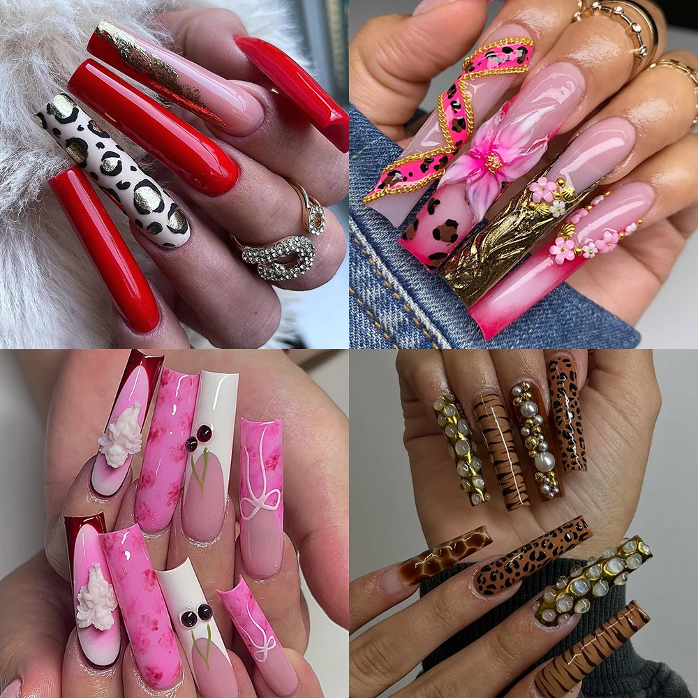 Cre8tion Special Shape Tip Square Clear - Extra Long - Image 3