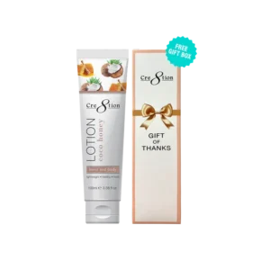 Cre8tion Hand & Body Lotion 100ml (3.3oz) - COCONUT HONEY, CASE (Pk: 60 pcs/case)