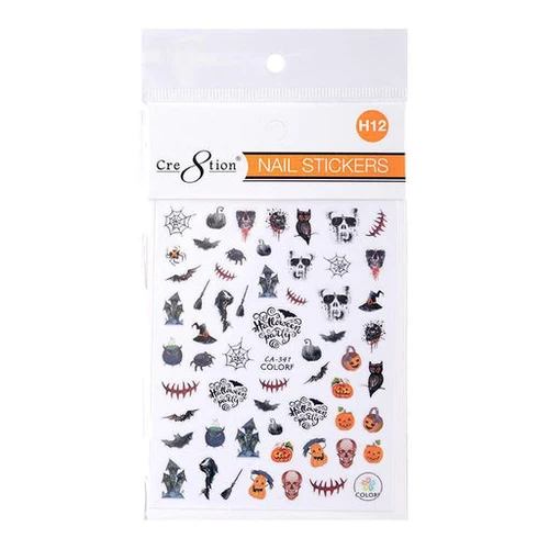 Cre8tion Nail Art Stickers - Halloween (14 Styles) - Image 11