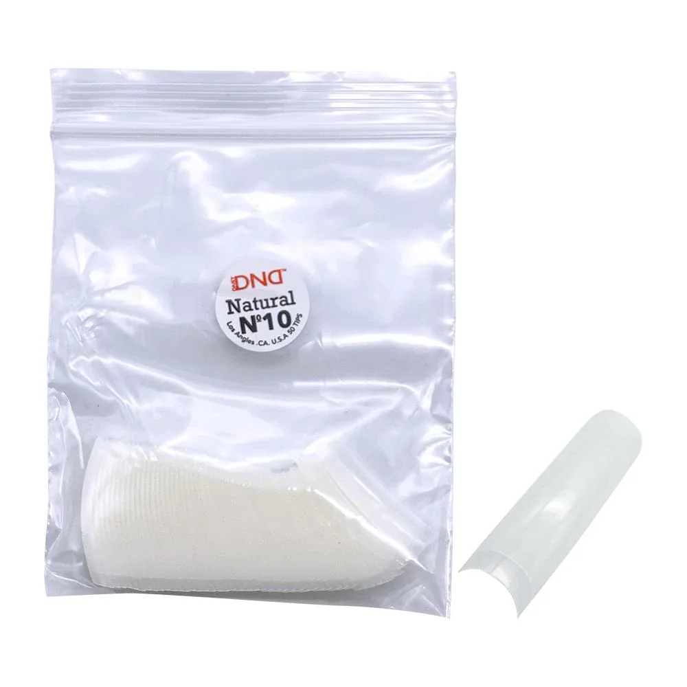 DND Natural Tips #10, BIG BAG (Pk: 50 pcs/bag, 100 bags/big bag)
