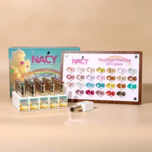 Nacy Catchy Moonlight Cat Eye Gel - 26 Colors w/ 1 Counter Display