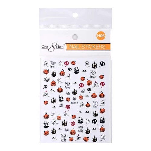 Cre8tion Nail Art Stickers - Halloween (14 Styles) - Image 12