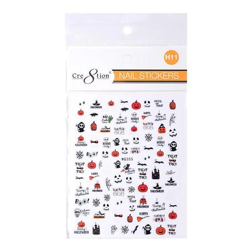 Cre8tion Nail Art Stickers - Halloween (14 Styles) - Image 13