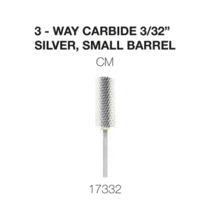 Cre8tion 3-Way Carbide Silver, Small Barrel CM 3/32
