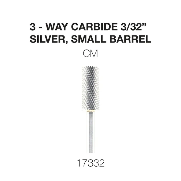 Cre8tion 3-Way Carbide Silver, Small Barrel CM 3/32