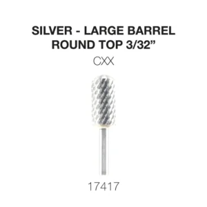 Cre8tion Carbide, Round Top Silver, Large Barrel, CXX 3/32