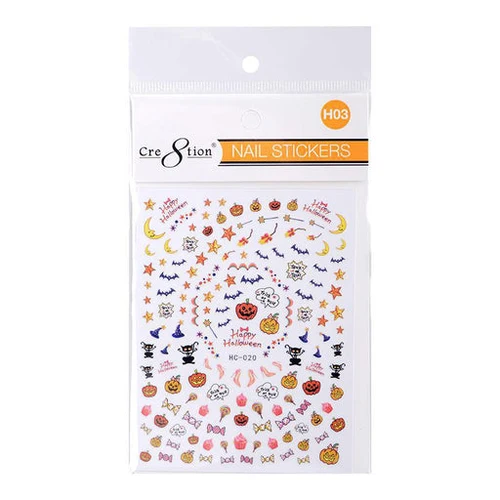 Cre8tion Nail Art Stickers - Halloween (14 Styles) - Image 4
