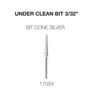 Cre8tion Under Clean 3/32, Carbide Bit Cone, Silver