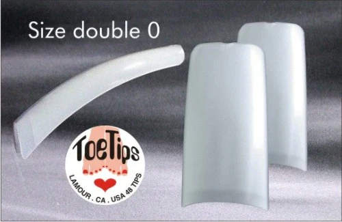 Lamour Toe Tips, BIG BAG (Pk: 50 tips/bag, 100 bags/BIG BAG)