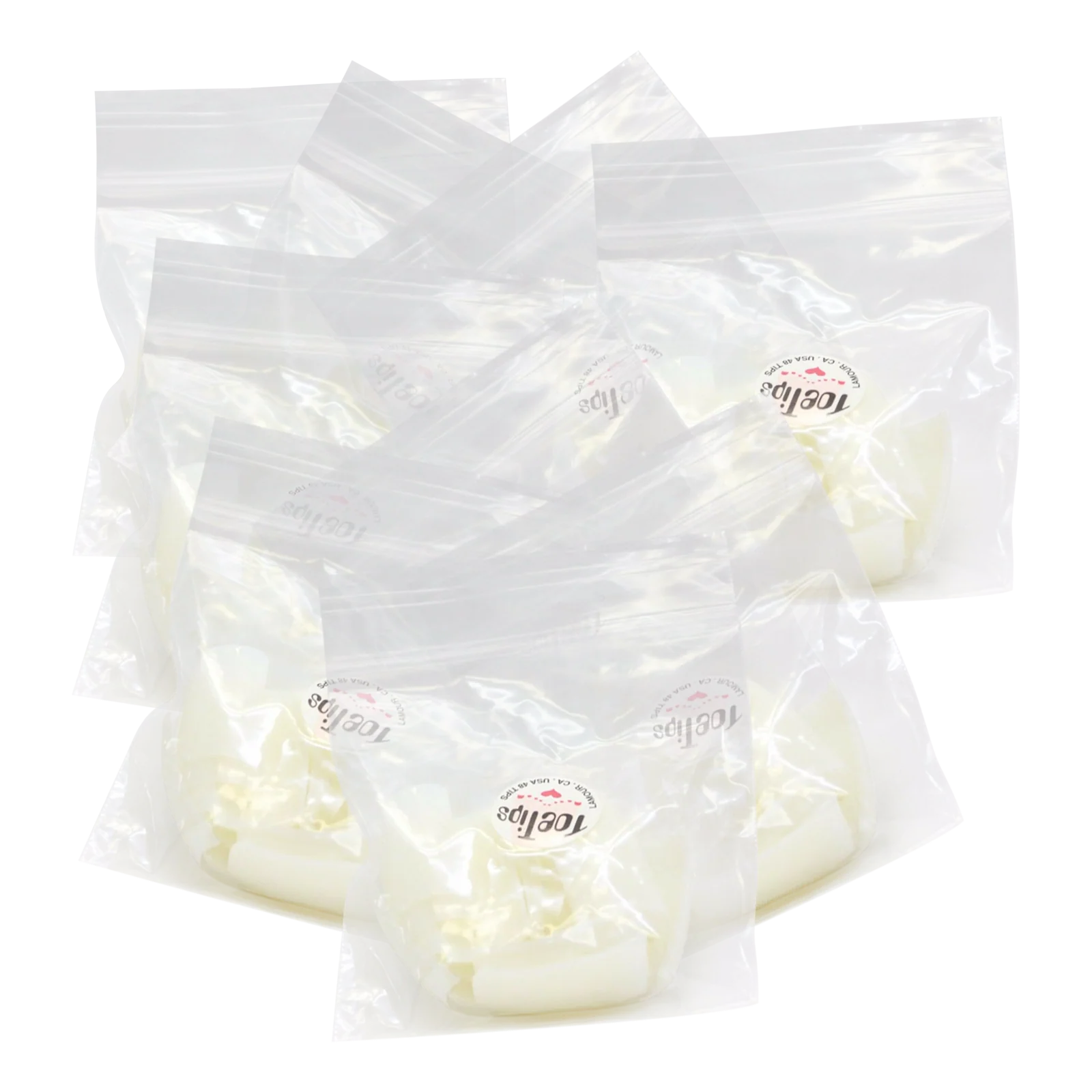 Lamour Toe Tips, BIG BAG (Pk: 50 tips/bag, 100 bags/BIG BAG) - Image 2