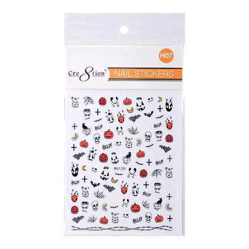 Cre8tion Nail Art Stickers - Halloween (14 Styles) - Image 7